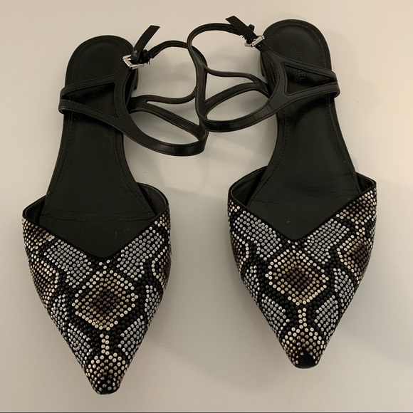 Michael Kors beaded flats with strap - Picture 1 of 6